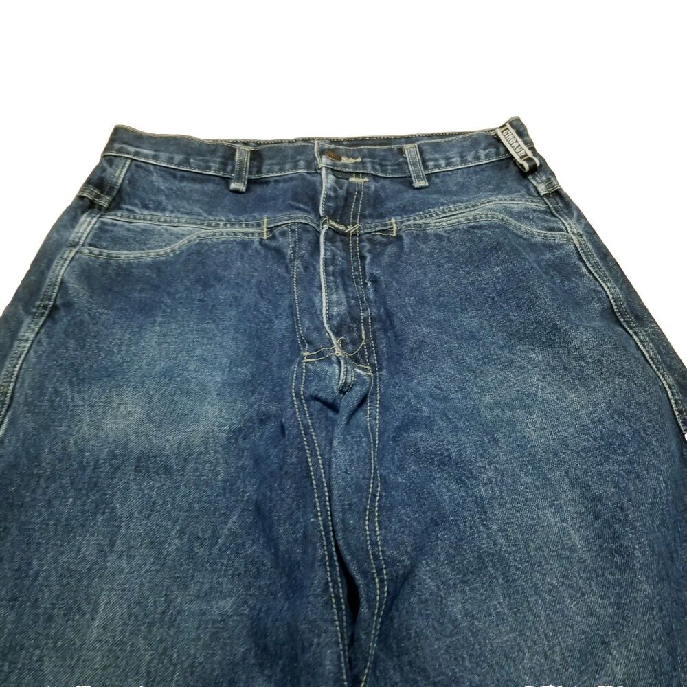 Marithe Francois Girbaud Jeans Men Size 30x35 Vtg Selvedge Denim High Yoke Waist - Picture 2 of 8